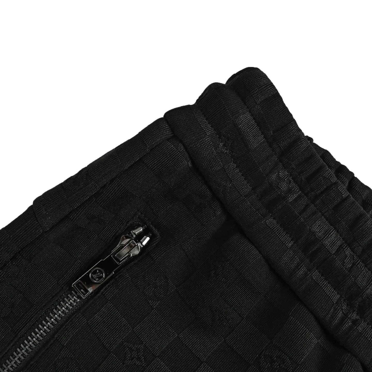 Louis Vuitton/Louis Vuitton logo checkerboard pocket zipper trousers